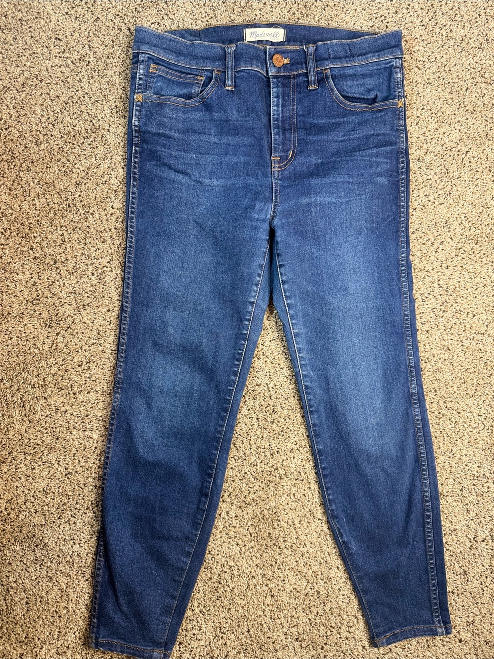Madewell Dark Blue High Rise Skinny Jeans 29